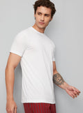 180 GSM Bio Washed White Plain T-Shirt