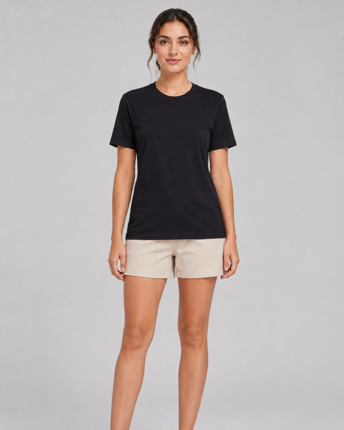 180 GSM Bio Washed Black Plain T-Shirt